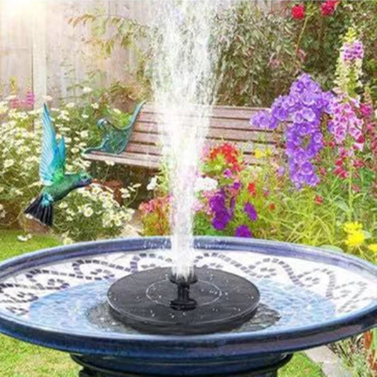Mini Solar Water Fountain Pool Pond Waterfall Fountain Garden Decoration Outdoor Bird Bath Solar Powered Fountain Floating Water