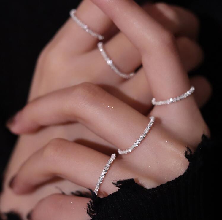Simple Sparkling Bracelet and ring