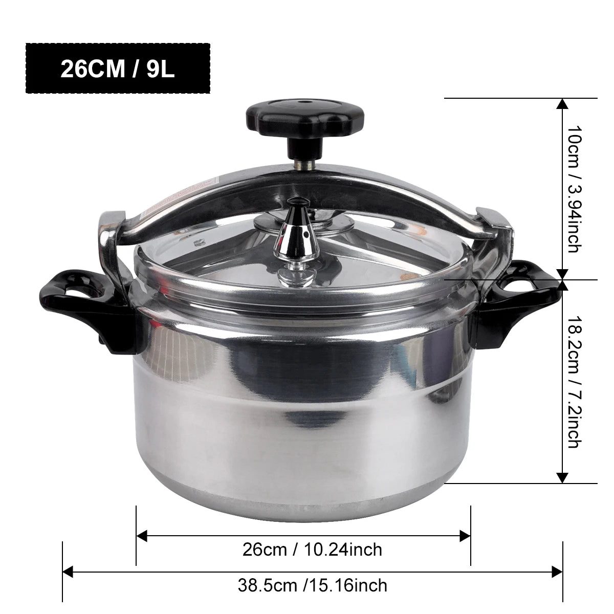 large Capacity Aluminum Pressure Cooker Stainless Steel Pressure Cooker