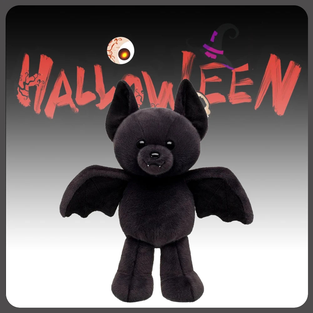 Posable Halloween Bat Plush Toy – 12in Soft Stuffed Animal for Kids