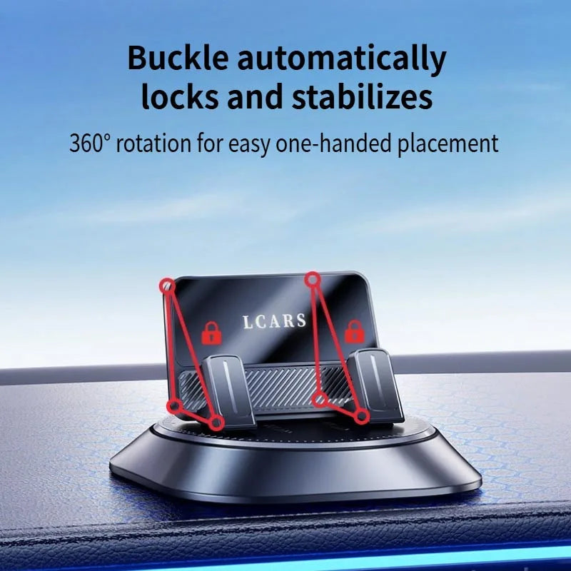 360 Degree Swivel Car Mount Holder Sticky Dashboard Phone Support Bracket for Mobile Navigation GPS Device Car Accessories