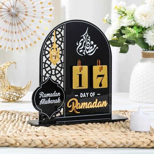 Ramadan Countdown Calendar Eid Mubarak Ornament Ramadan Decoration 2026 For Home Ramadan Kareem Islamic Muslim Party Decor Gifts