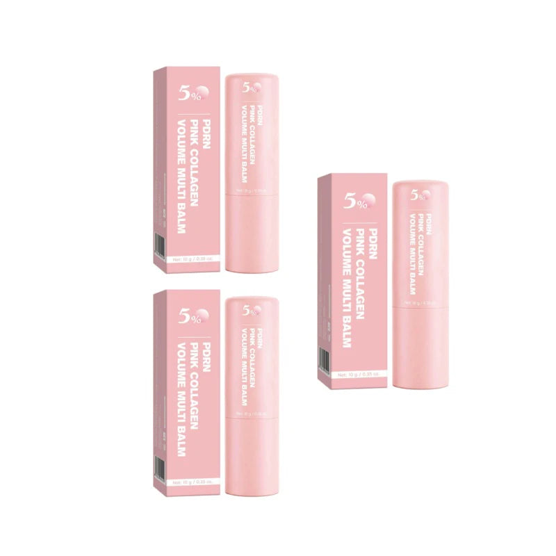 PDRN Pink Collagen Multi Balm Stick – Glass Skin Lip & Face Moisturizer | K-Beauty Firming Balm