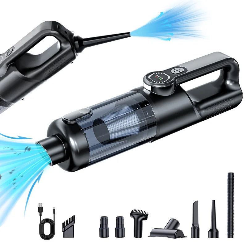 Cordless Handheld Car Vacuum Cleaner – 17000Pa High Suction, Blower & Vacuum 2-in-1, Rechargeable Mini Auto Vac