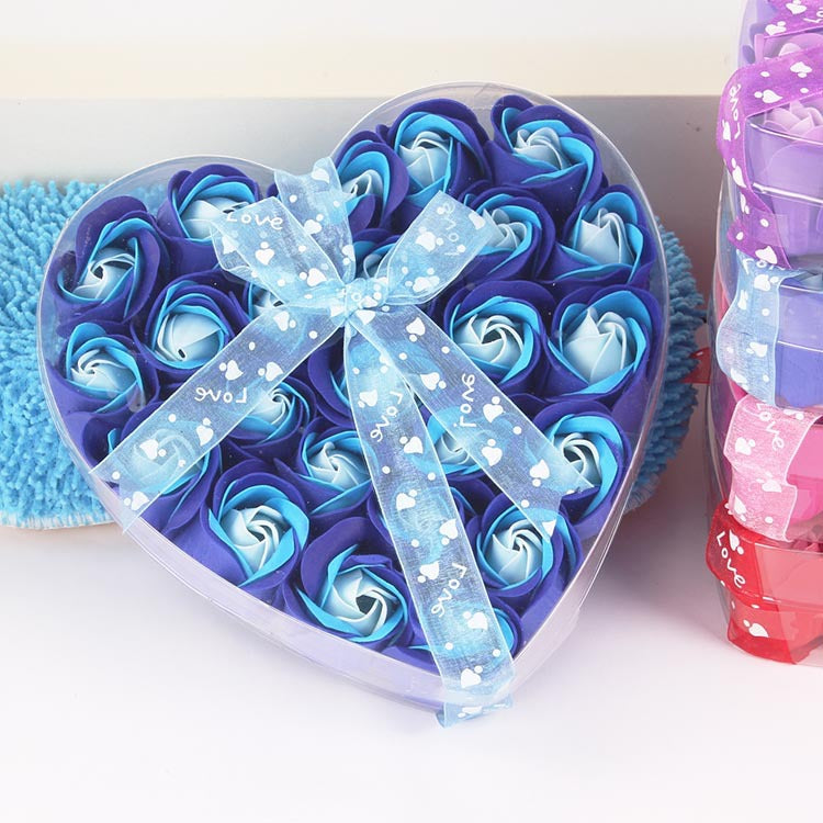 Rose-scented soap heart-shaped gift box - Myjj Essentials