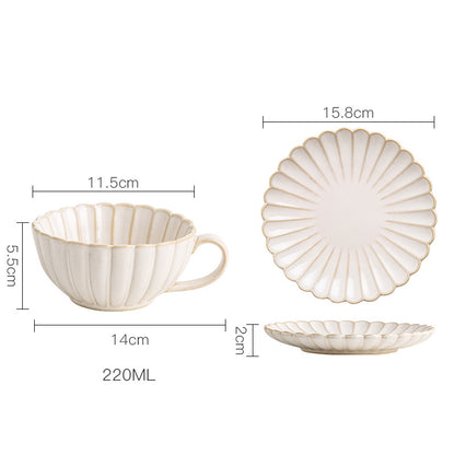 Japanese-style Ceramic Coffee Cup and saucers