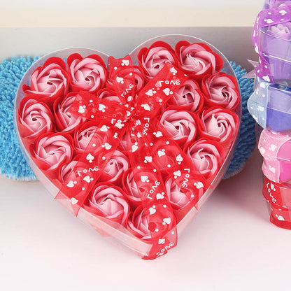 Rose-scented soap heart-shaped gift box - Myjj Essentials