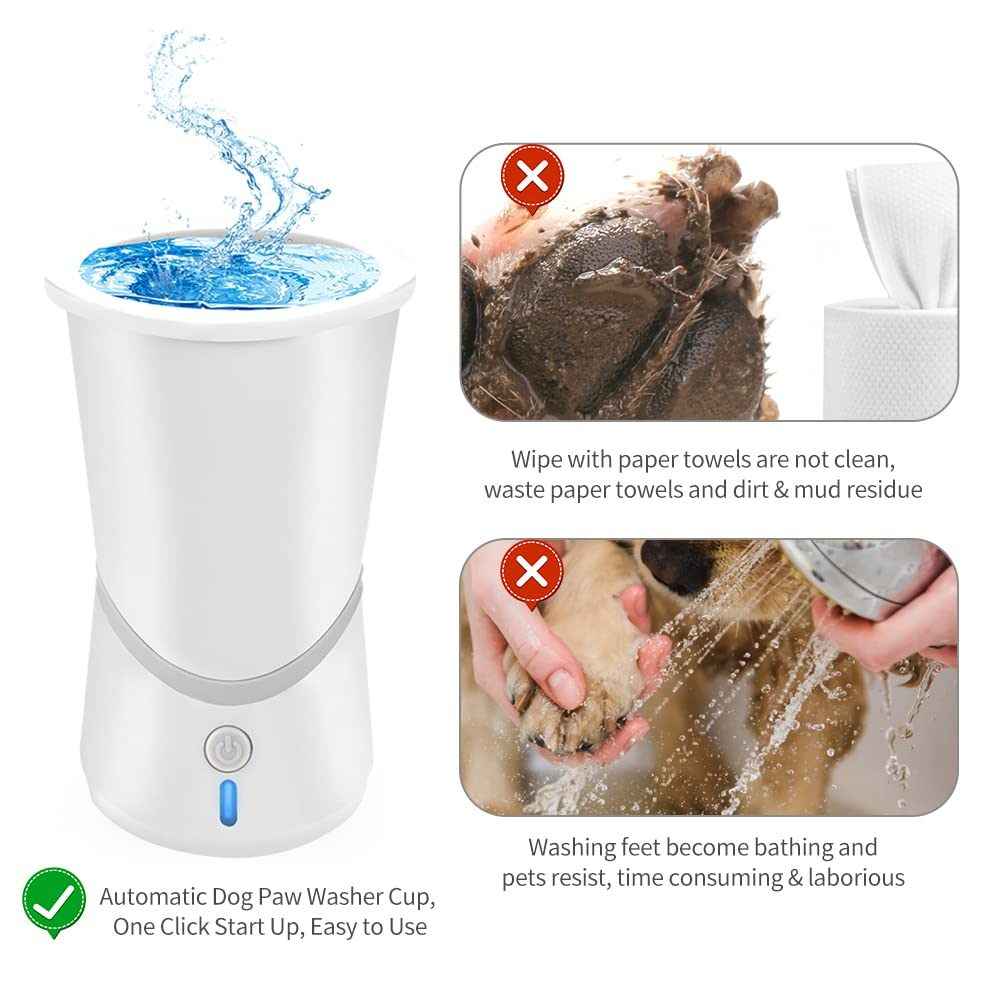 Pet Foot Scrubber Wipe-free Electric Automatic