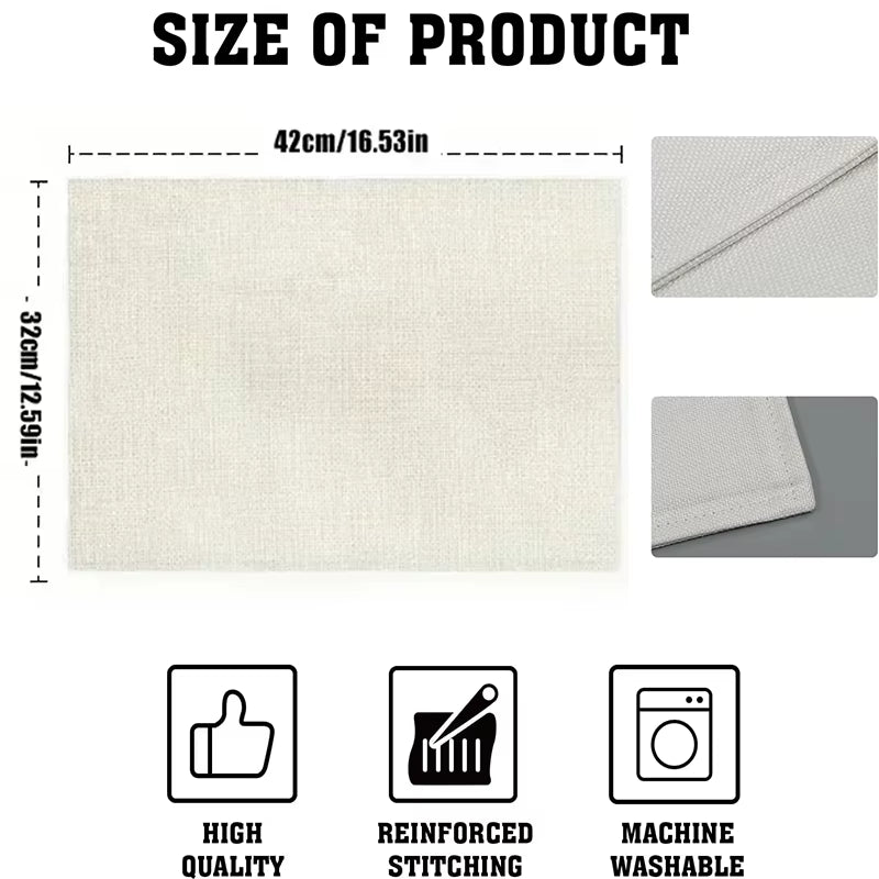 St. Patrick’S Day Placemats Set of 6 Buffalo Plaid Plastic Table Mats Lucky Shamrock Place Mats Holiday Table for Party Kitchen