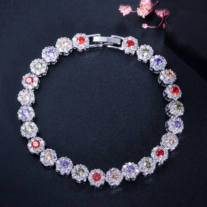 AAA Zircon Constellation Bracelet | Platinum-Plated