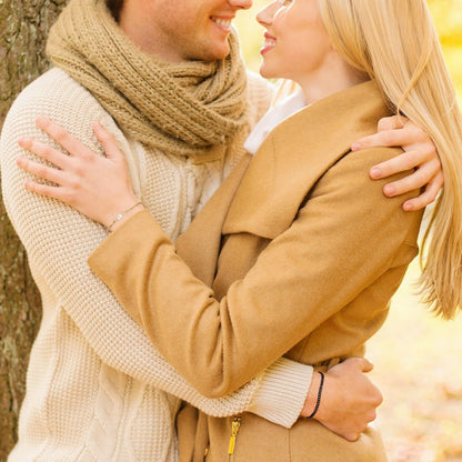 Heart Pendant Couple Bracelet