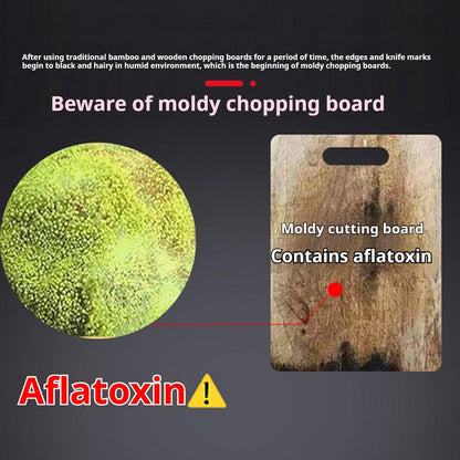 Titanium Cutting Boards - 100% Pure Titanium Cutting Boards for Kitchen, Double-Sided Food Grade Cutting Board, Cutting Edge Hygiene & Durability, for Meat Fruit & Vegetable