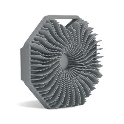 Soft Silicone Body Scrubber Bath Brush With Ergonomic Handle