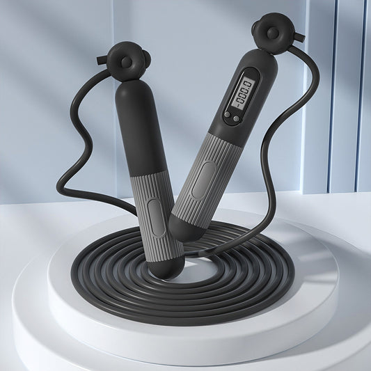 Intelligent Counting Jump Rope - with LCD Display for Home Gym Fitness for Adult, Men, Women & Kids