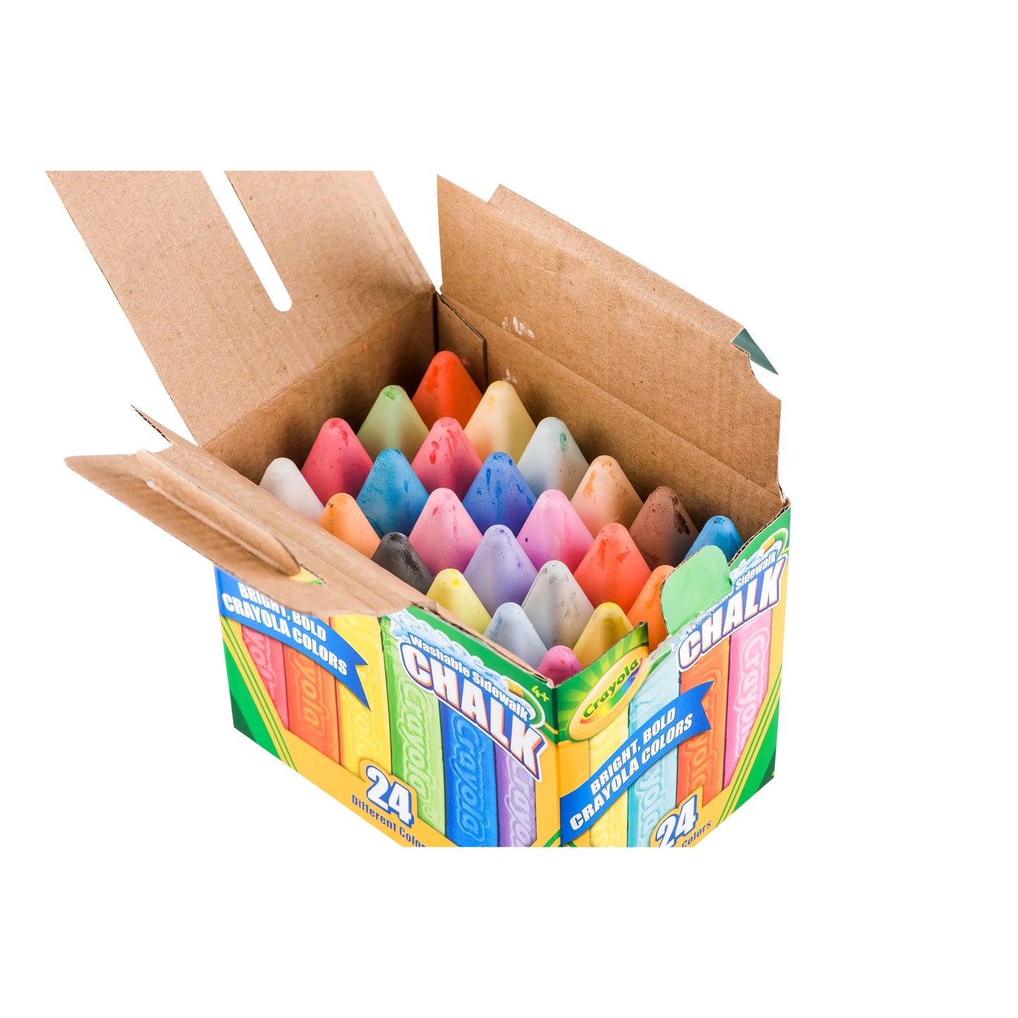 (2 Pack)  Washable Sidewalk Chalk, 24 Ct, Outdoor Toys, Easter Basket Stuffers, Summer Activities for Kids, Arts and Crafts, Easter Gifts for Kids, Ages 4+