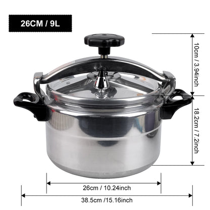 large Capacity Aluminum Pressure Cooker Stainless Steel Pressure Cooker