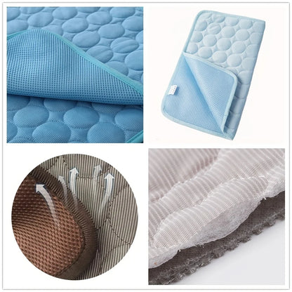Pet Cooling Mat | Summer Ice Pad Blanket for Dogs & Cats | XS to 2XL