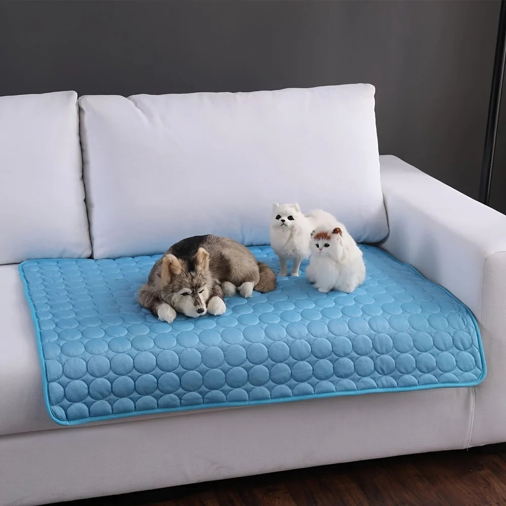 Pet Cooling Mat | Summer Ice Pad Blanket for Dogs & Cats | XS to 2XL