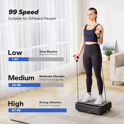 MERACH Vibration Plate Exercise Machine Fat Burning Weight Loss