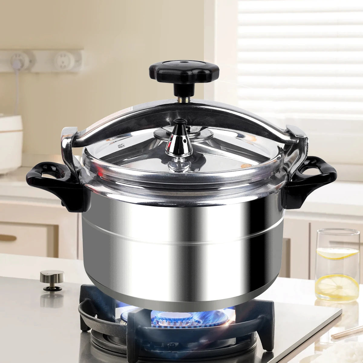 large Capacity Aluminum Pressure Cooker Stainless Steel Pressure Cooker