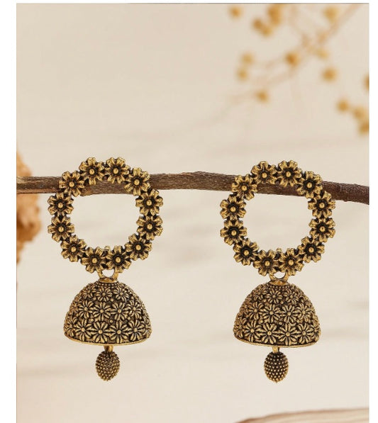 1 Pair Elegant Floral Earrings Design Bells & Tassels Drop Earrings, Casual Vintage Style Jewelry Accessories Suitable for Women'S Daily Wear, Holidays, Weddings and Parties/Jewelry Gift