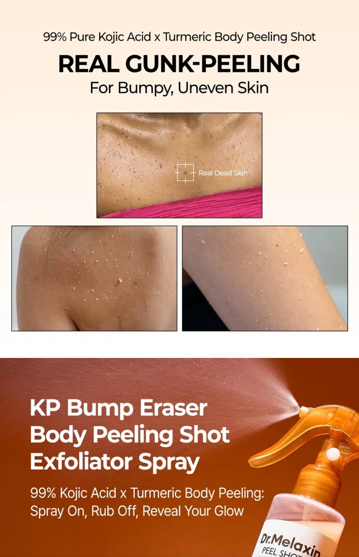 Dr. Melaxin Peel Shot is a viral Korean skincare exfoliating ampoule (available in White Rice or Black Rice) containing AHA, BHA, and PHA to remove dead skin cells, reduce blackheads, and improve radiance