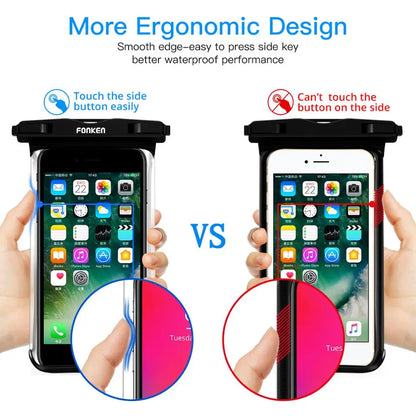 Waterproof Phone Pouch | Full-View Dry Bag for Swimming, Snow & Outdoors