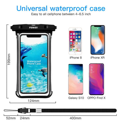 Waterproof Phone Pouch | Full-View Dry Bag for Swimming, Snow & Outdoors