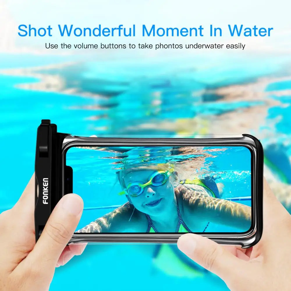 Waterproof Phone Pouch | Full-View Dry Bag for Swimming, Snow & Outdoors
