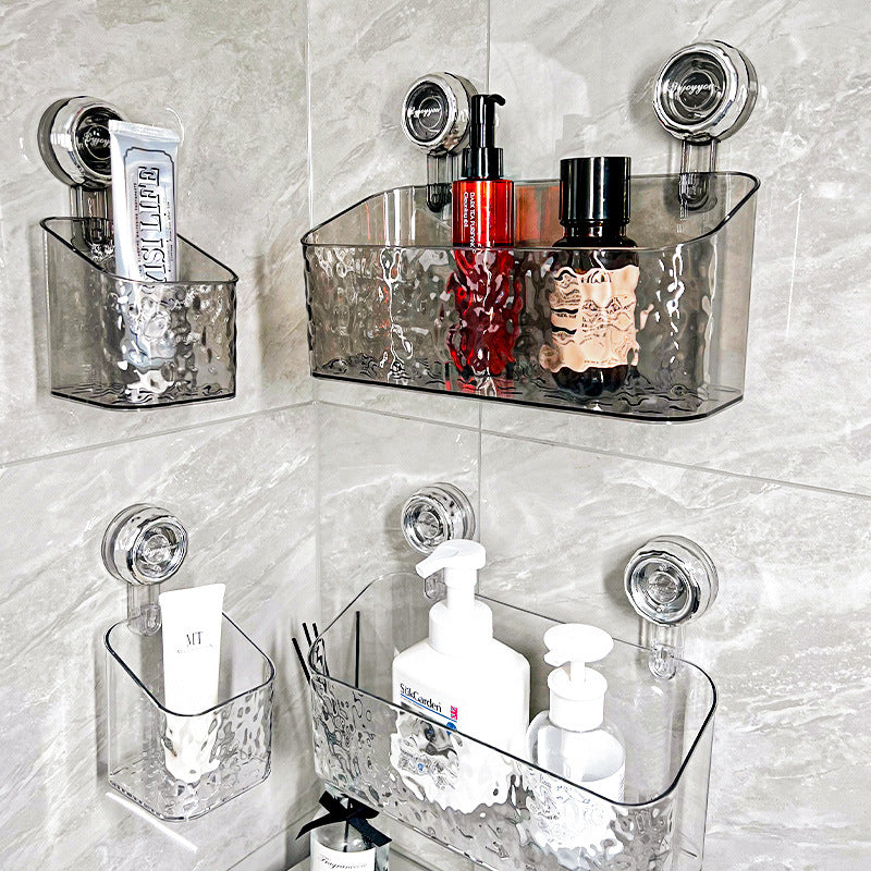 Suction Cup Rack Storage Box Bathroom Punch-free Suction Cup Toilet Bathroom Sink Toilet Storage Basket