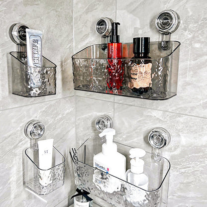 Suction Cup Rack Storage Box Bathroom Punch-free Suction Cup Toilet Bathroom Sink Toilet Storage Basket