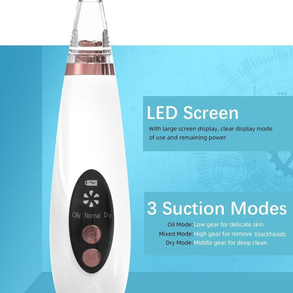 Rechargeable Blackhead Suction Instrument Blackhead Cleansing Instrument New Electric Blackhead Instrument Pore Cleaner