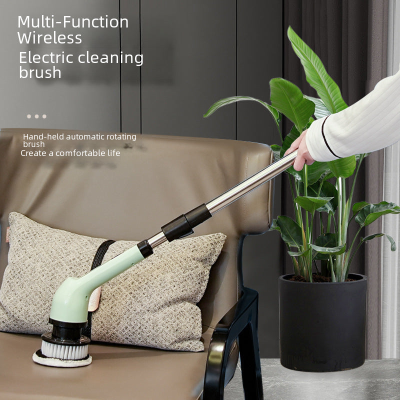 Powerful Electric Cleaning Brush Multi-Functional Kitchen Bathroom Toilet Floor Manual Strong Cleaning Tool USB Powered 400 RPM