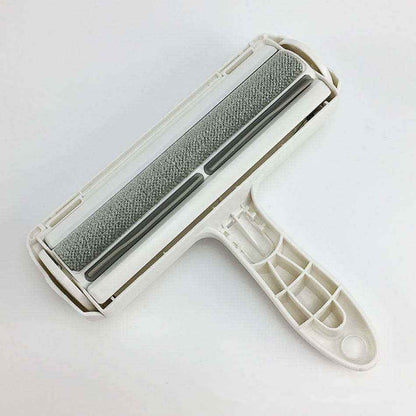 2-Way Lint Sticking Pet Hair Remover Roller & Brush