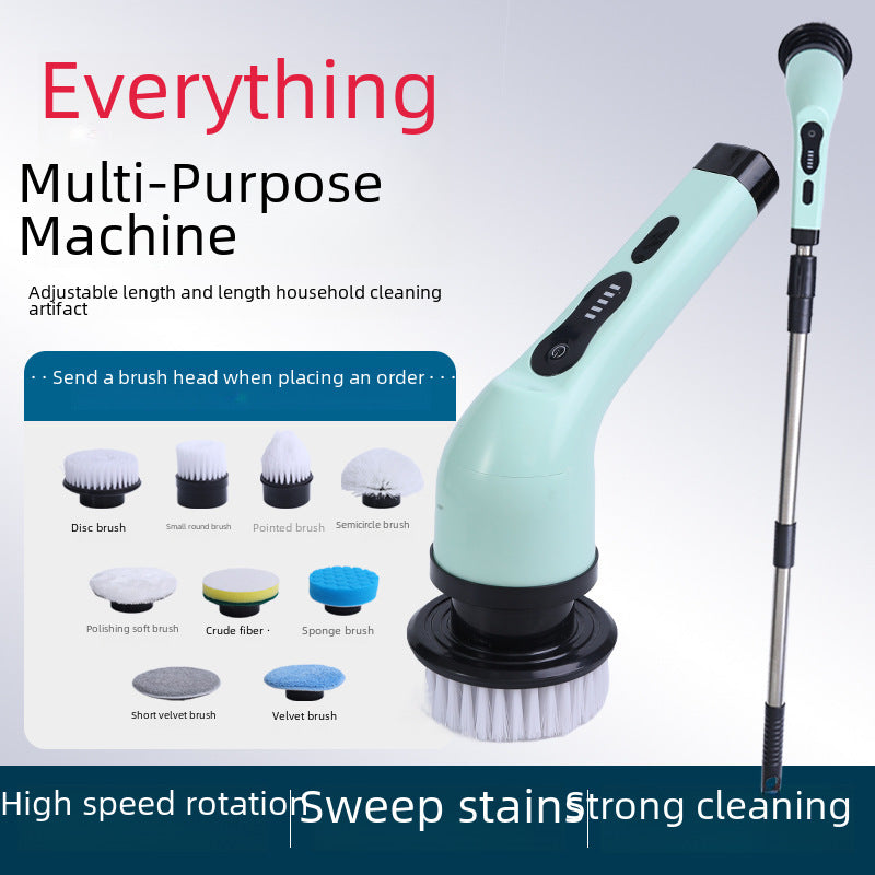 Powerful Electric Cleaning Brush Multi-Functional Kitchen Bathroom Toilet Floor Manual Strong Cleaning Tool USB Powered 400 RPM
