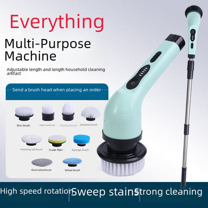 Powerful Electric Cleaning Brush Multi-Functional Kitchen Bathroom Toilet Floor Manual Strong Cleaning Tool USB Powered 400 RPM