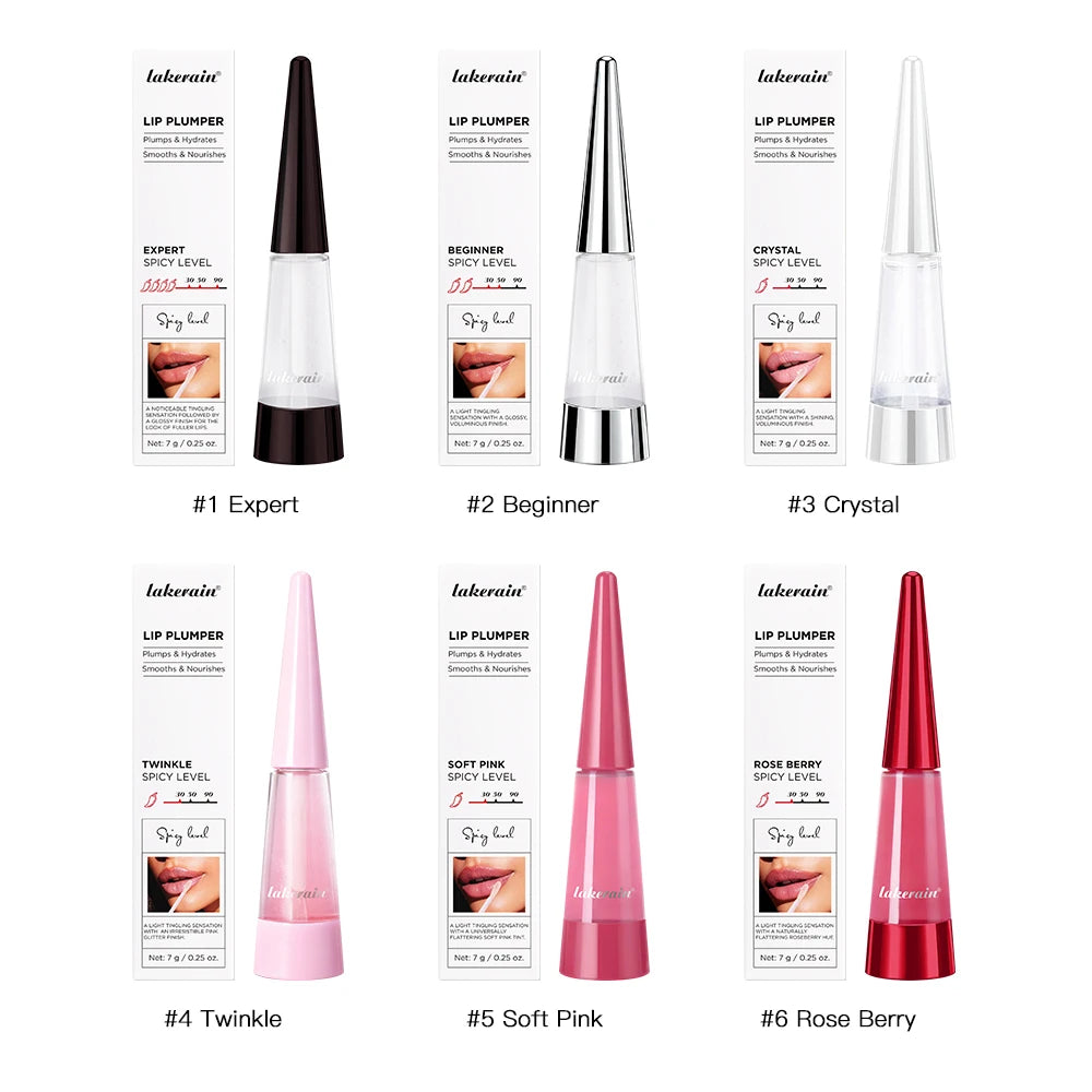 Lip Plumper Gloss | Hyaluronic Acid & Jojoba Oil | Fuller Lips Instantly | 6 Shades