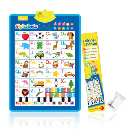Interactive Alphabet Wall Chart for Kids — Talking ABC Poster for Toddlers Ages 2–5