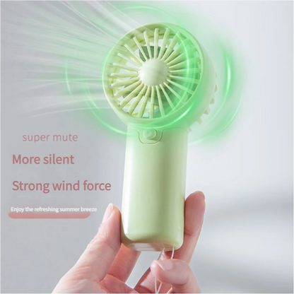 Portable Handheld Mini Fan | Pocket-Size Personal Cooling Fan | Battery Powered