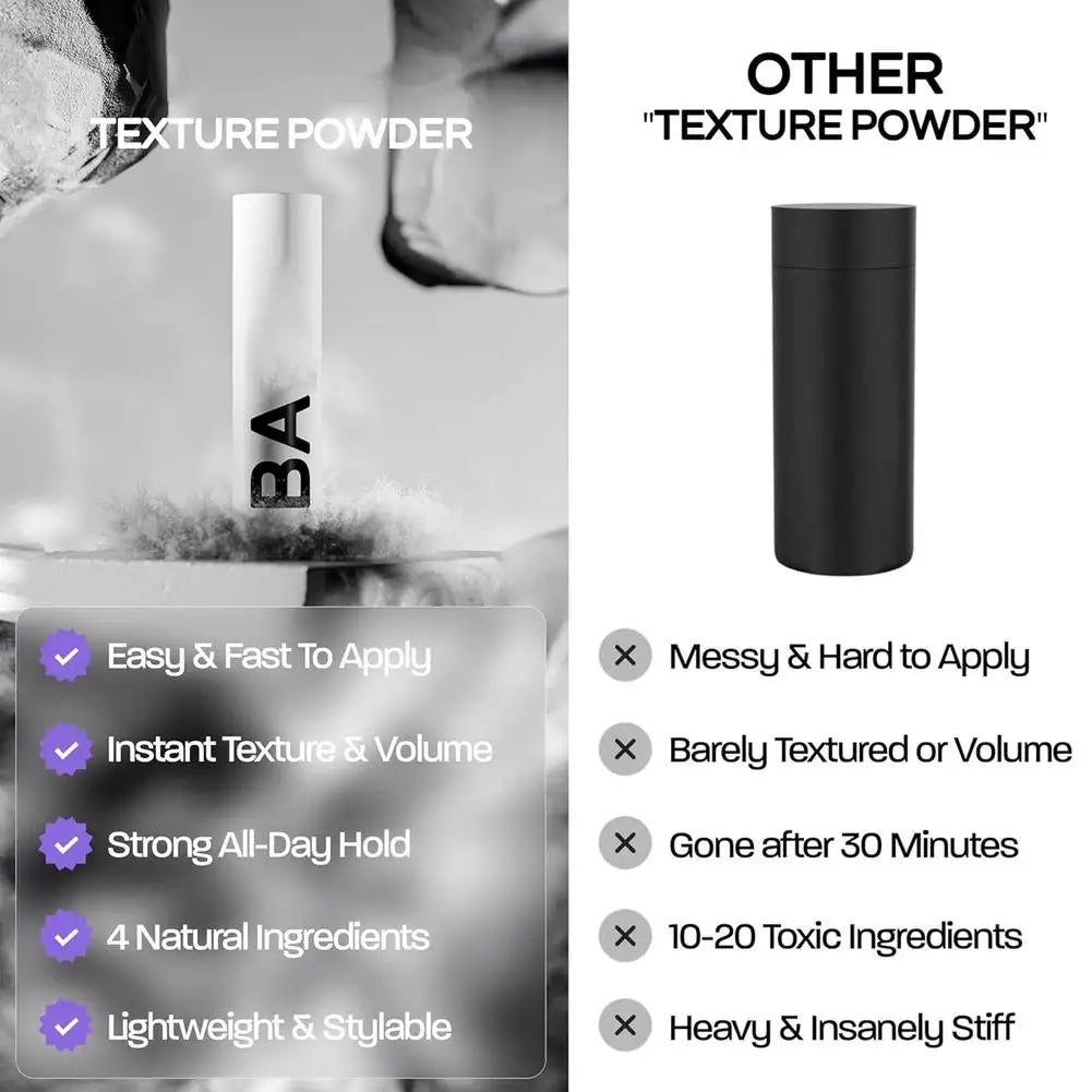 BASDE Hair Styling Sea Salt Hair Spray Hair Wax For Men Lasting Hair Fluffy Volume Thickening Styling Powder for Perfect Looking