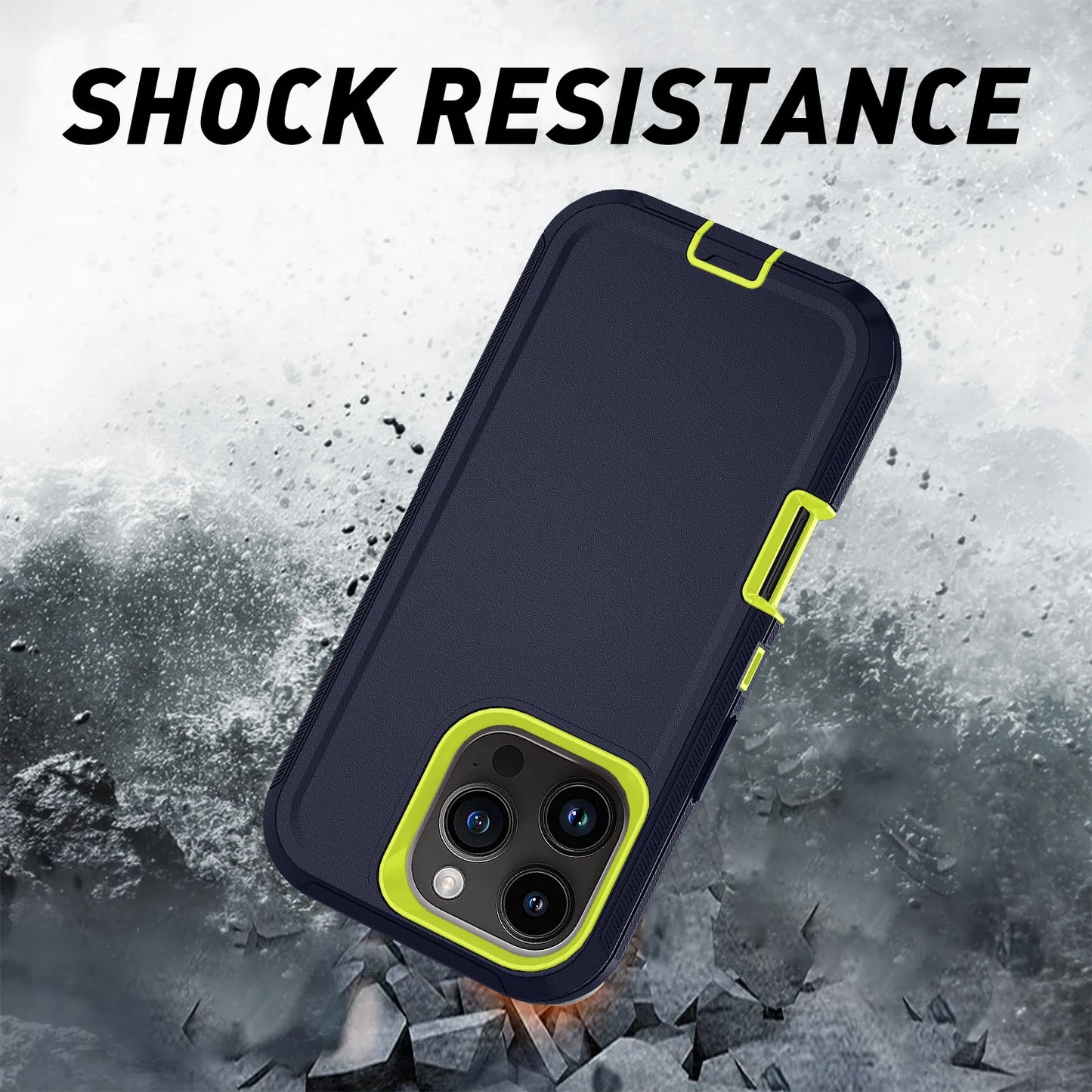 Shockproof Defender Case | iPhone 7–15 Pro Max, XR, XS, SE