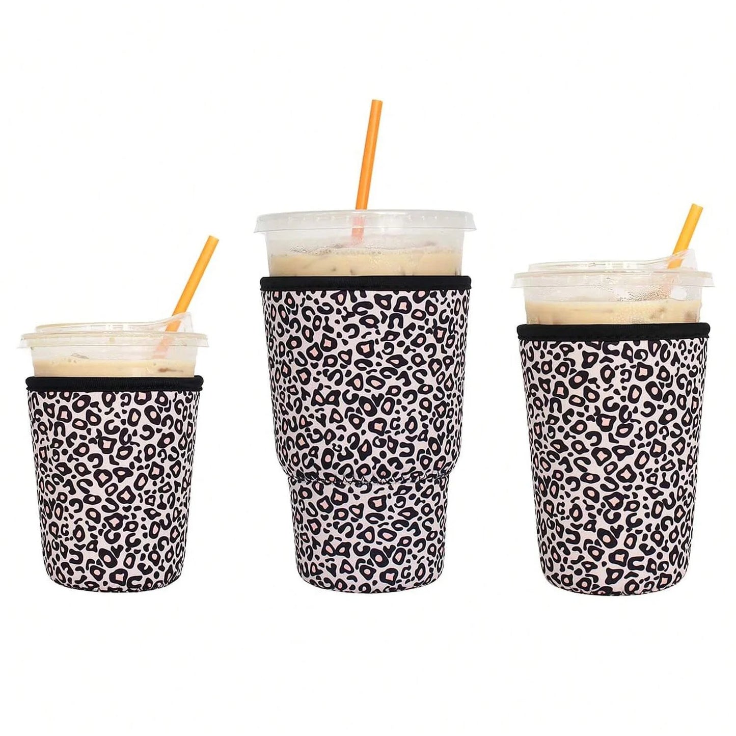 Reusable Iced Coffee Cup Sleeves (3-Pack) | Fits 16–32oz Cups | Stanley, Starbucks & More
