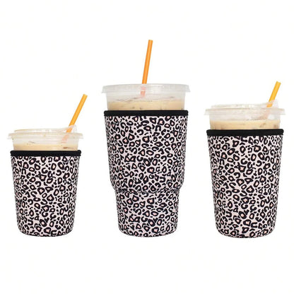 Reusable Iced Coffee Cup Sleeves (3-Pack) | Fits 16–32oz Cups | Stanley, Starbucks & More