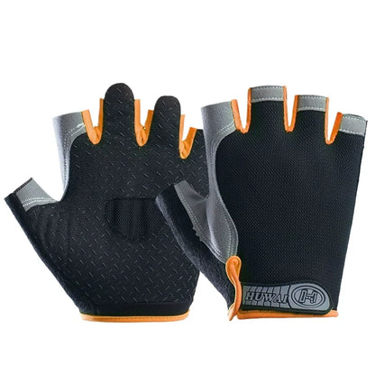Workout Gloves for Men & Women – Non-Slip Weightlifting Gym Gloves, Breathable Fingerless Fitness Gloves for Training, Cycling & Bodybuilding