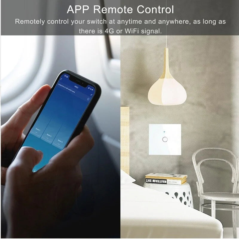WiFi Smart Light Switch Smart Home Life Tuya App Control Alexa Google Home