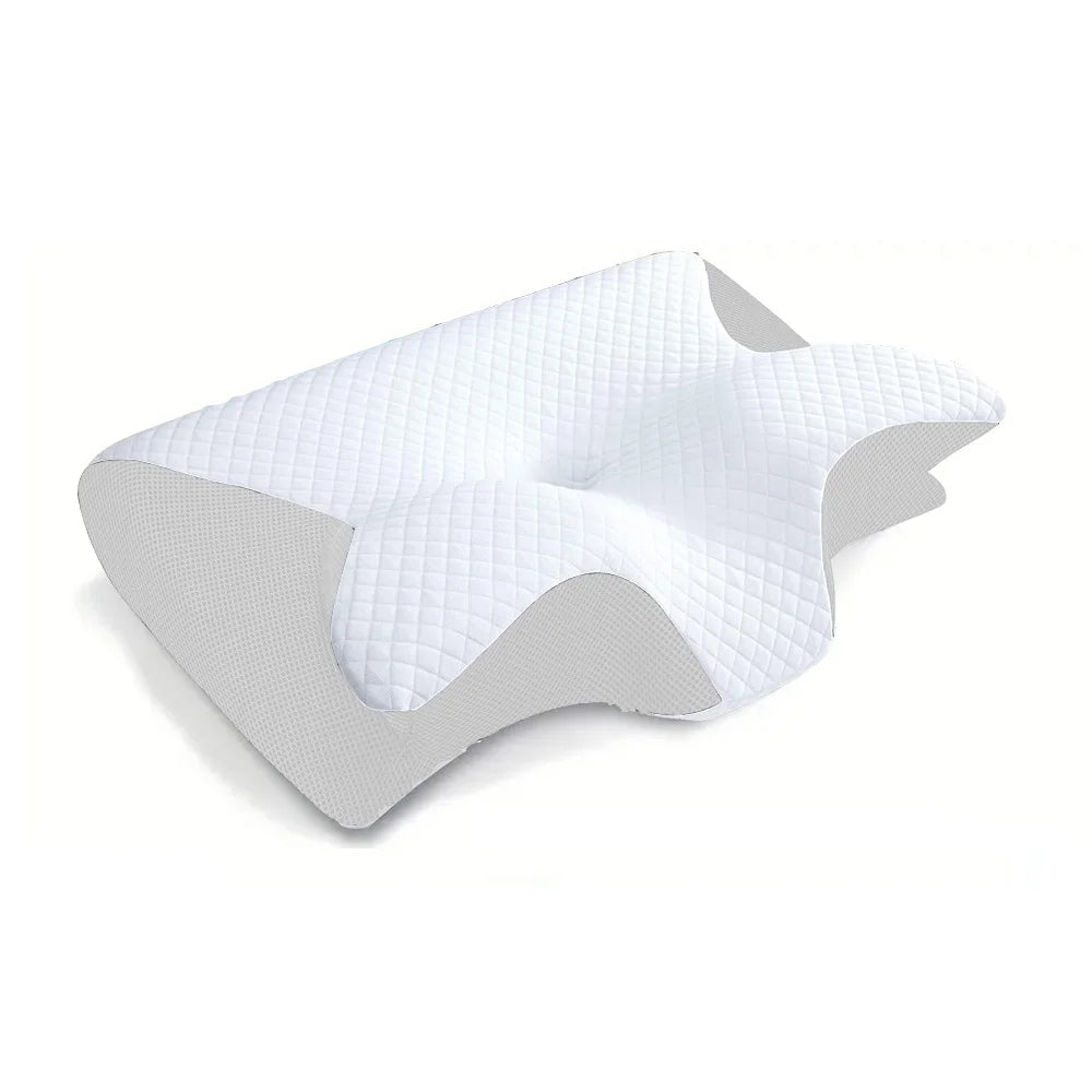 Memory Foam Cervical Pillow | 2-in-1 Ergonomic Neck Support for Better Sleep