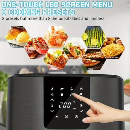 CROWNFUL 7-Quart Air Fryer | 1500W, 8 Preset Modes, Digital Touch Screen