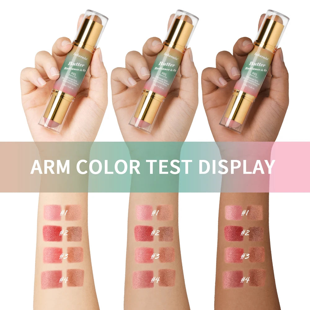 Butter Glow & Go Double-Headed Bronzer Blush Stick | Cheeks, Lips & Eyes