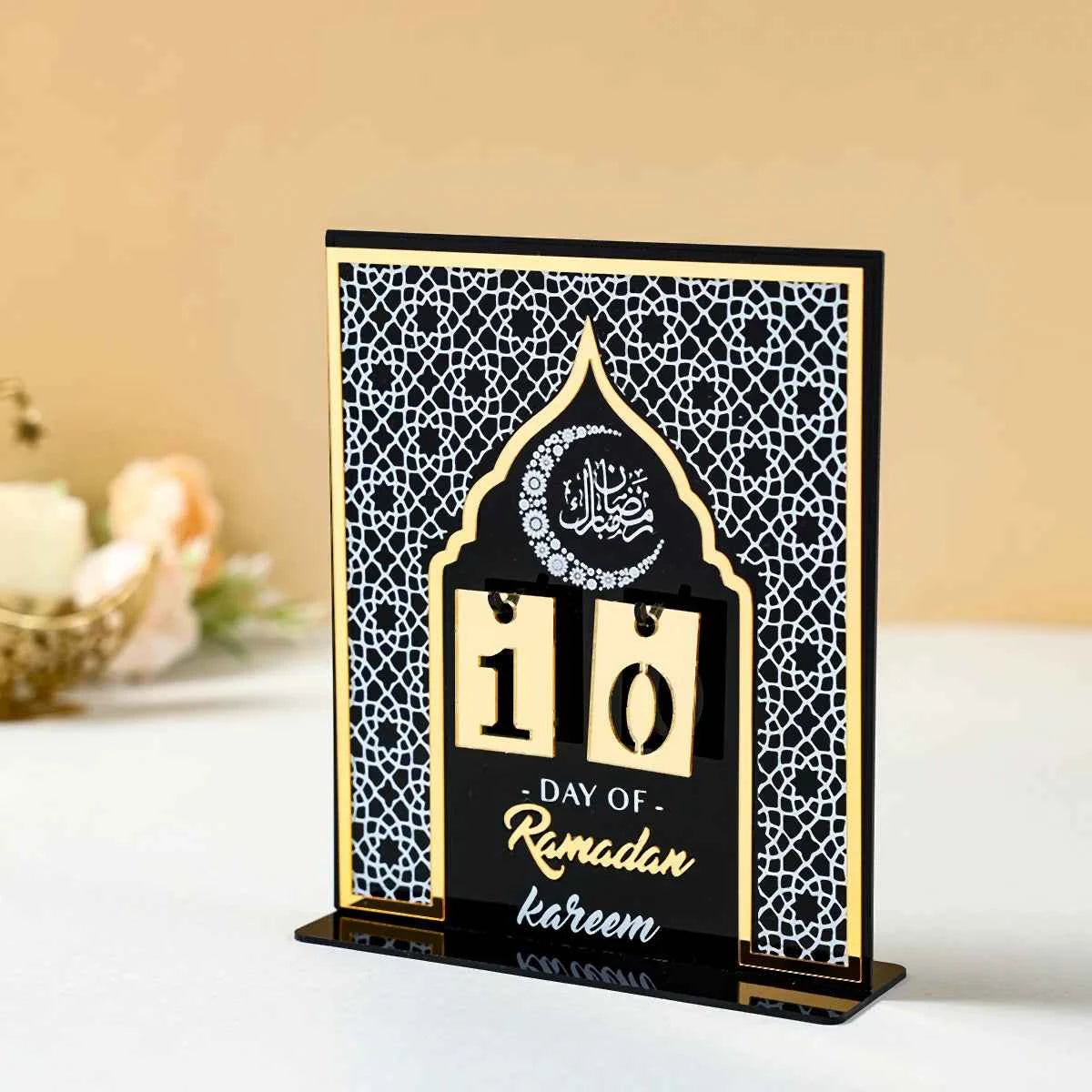 Ramadan Countdown Calendar Eid Mubarak Ornament Ramadan Decoration 2026 For Home Ramadan Kareem Islamic Muslim Party Decor Gifts