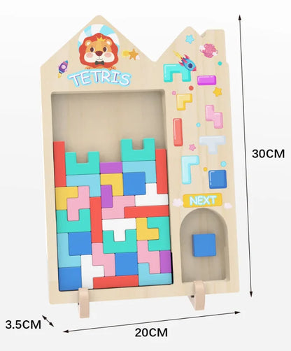 3D Wooden Puzzle Building Blocks for Kids – Baby Logic Training Toy & Parent-Child Interactive Game